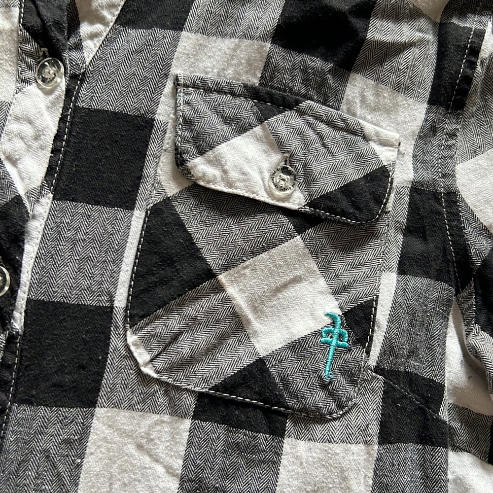 Red Dragon Button Up w Ruffle Bum - Picture 2 of 6